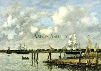 Eugene Boudin Lameuse a Rotterdam Norge oil painting art